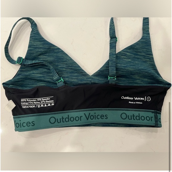 Outdoor Voices Green Flow Freeform Bralette Sports Bra - Picture 5 of 6